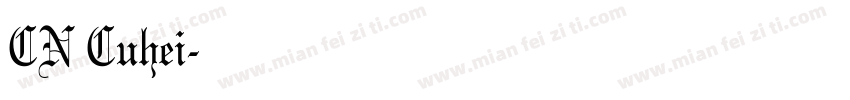 CN Cuhei字体转换